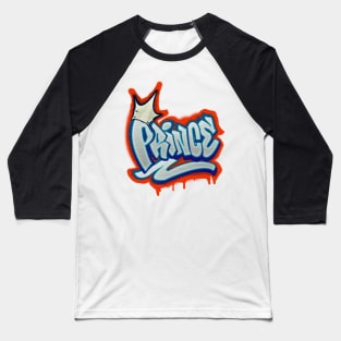 Airbrush Prince in Graffiti style Baseball T-Shirt